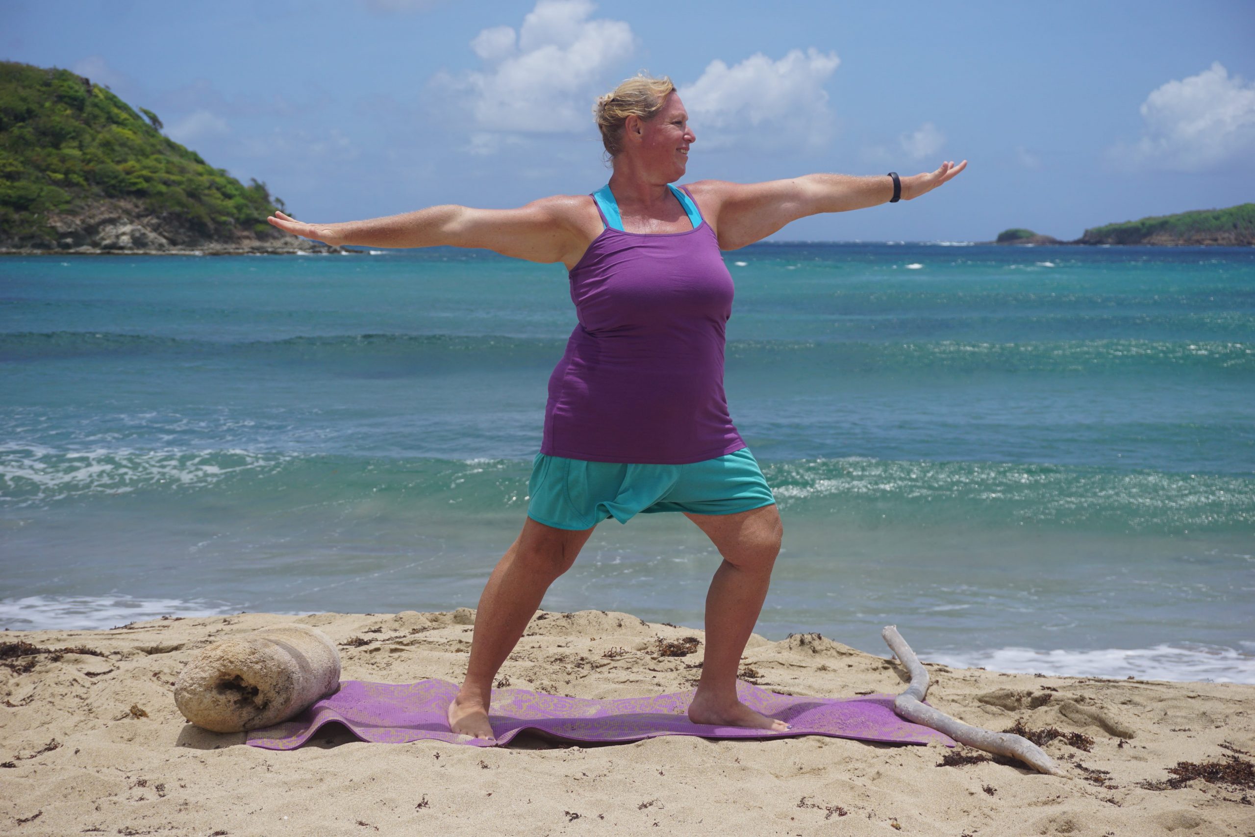 Cheryl - Yoga Pose - Levera Beach-min